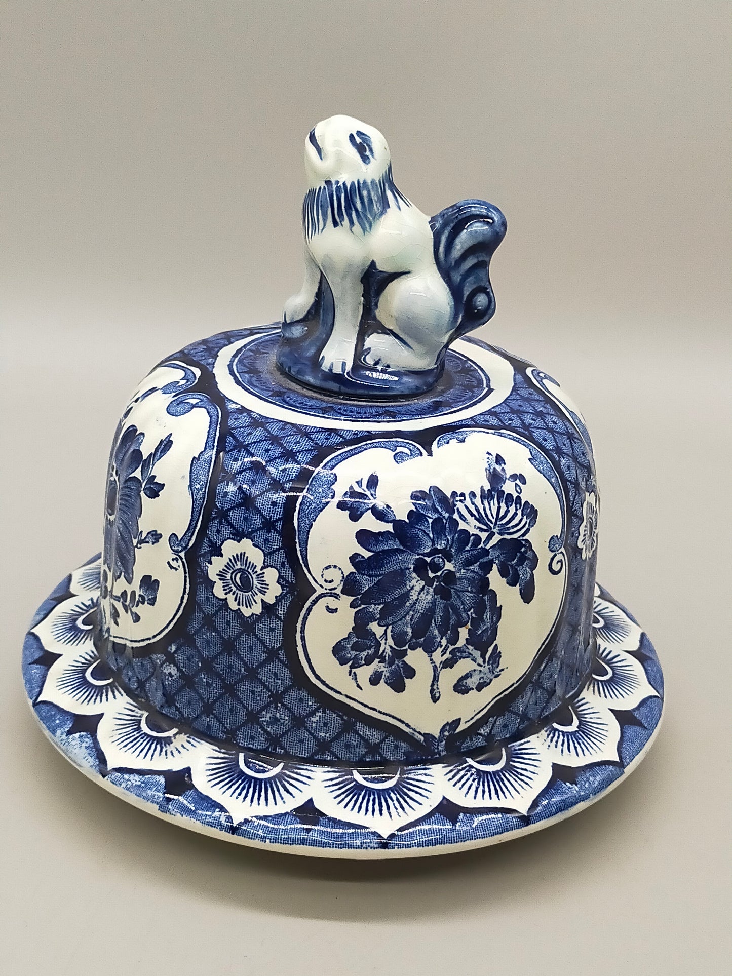 Prachtvolle Delfts - Royal Sphinx Maastricht Vase – Blau Dekor