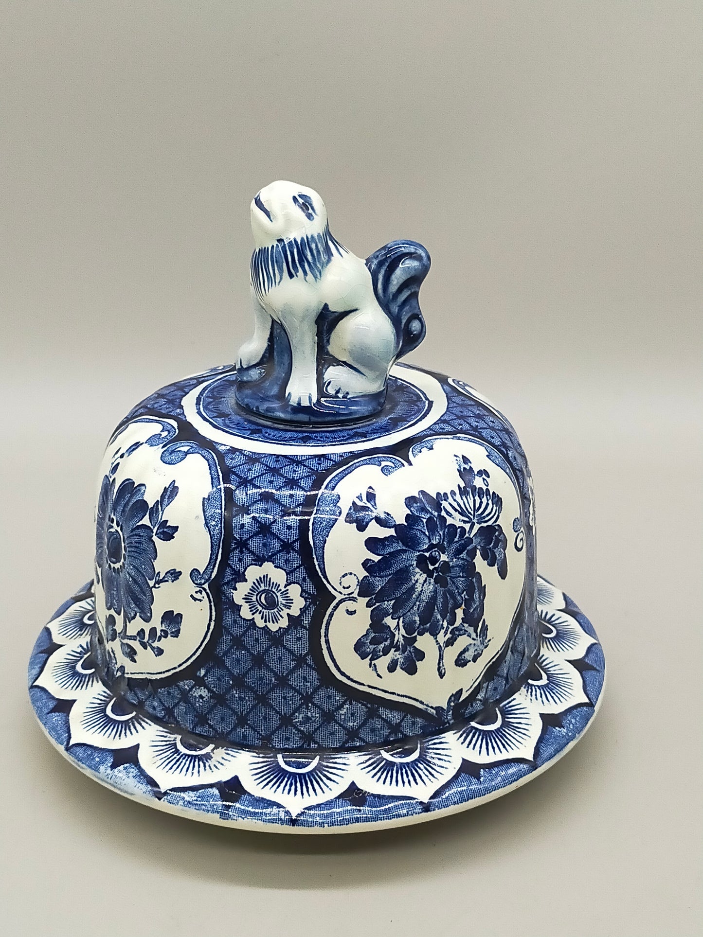Prachtvolle Delfts - Royal Sphinx Maastricht Vase – Blau Dekor