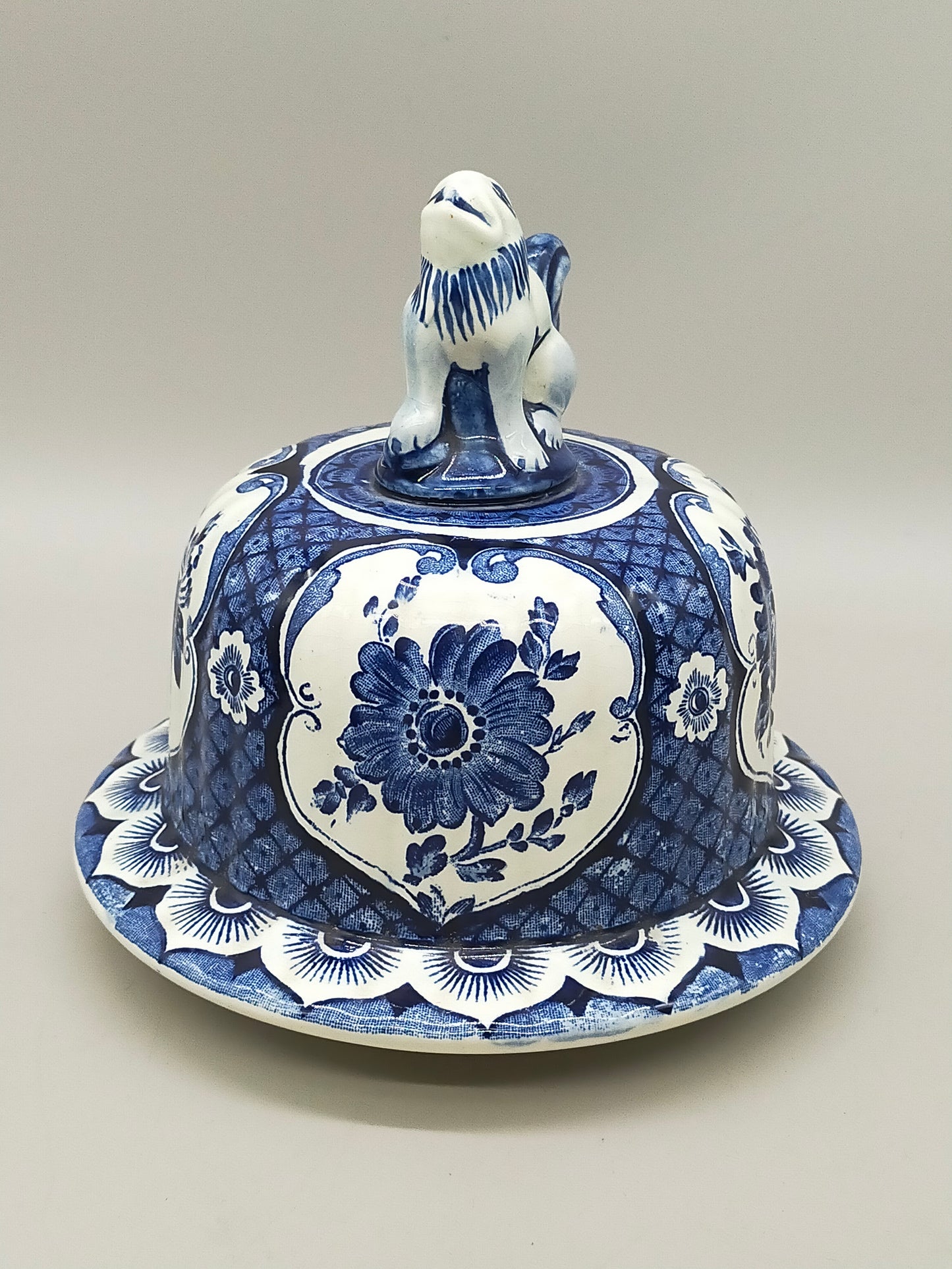Prachtvolle Delfts - Royal Sphinx Maastricht Vase – Blau Dekor