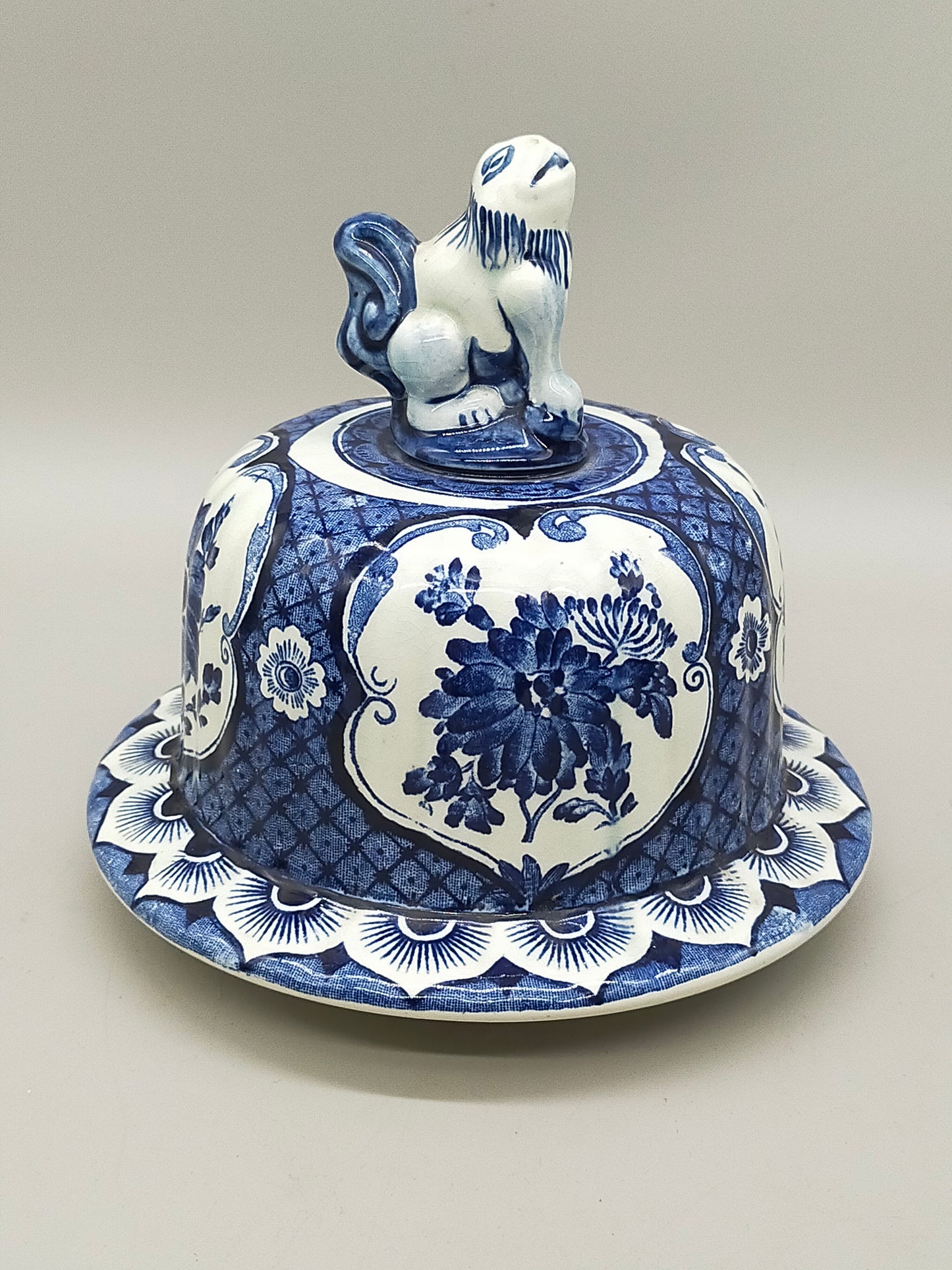 Prachtvolle Delfts - Royal Sphinx Maastricht Vase – Blau Dekor