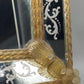 Prachtvoller Murano Glas Wandspiegel – Goldfarbenes Design im Barock-Stil