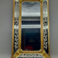 Prachtvoller Murano Glas Wandspiegel – Goldfarbenes Design im Barock-Stil