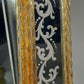 Prachtvoller Murano Glas Wandspiegel – Goldfarbenes Design im Barock-Stil