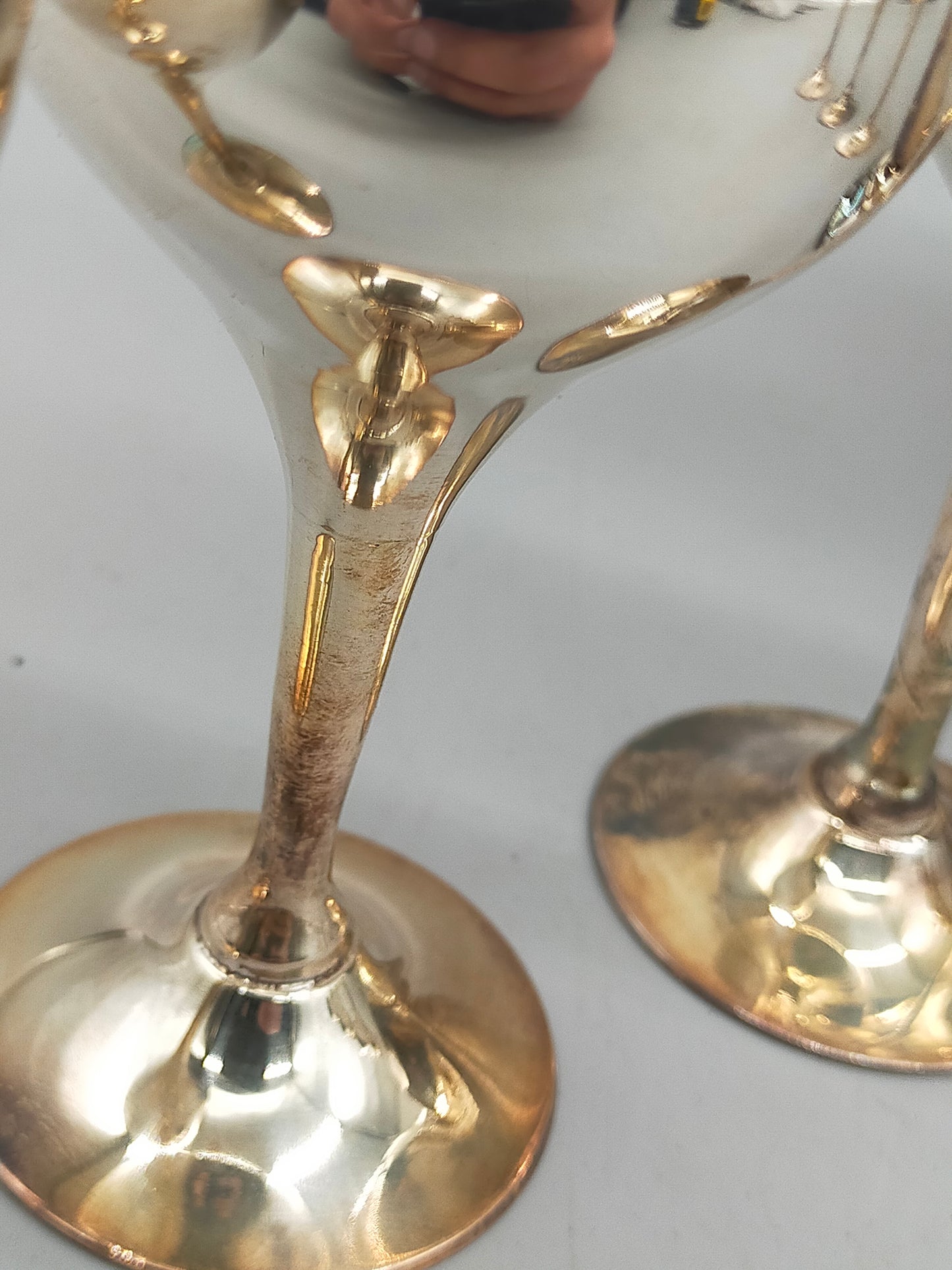 Edles Versilbertes Set: Großer Krug & 6 Kelche – Vintage Charme
