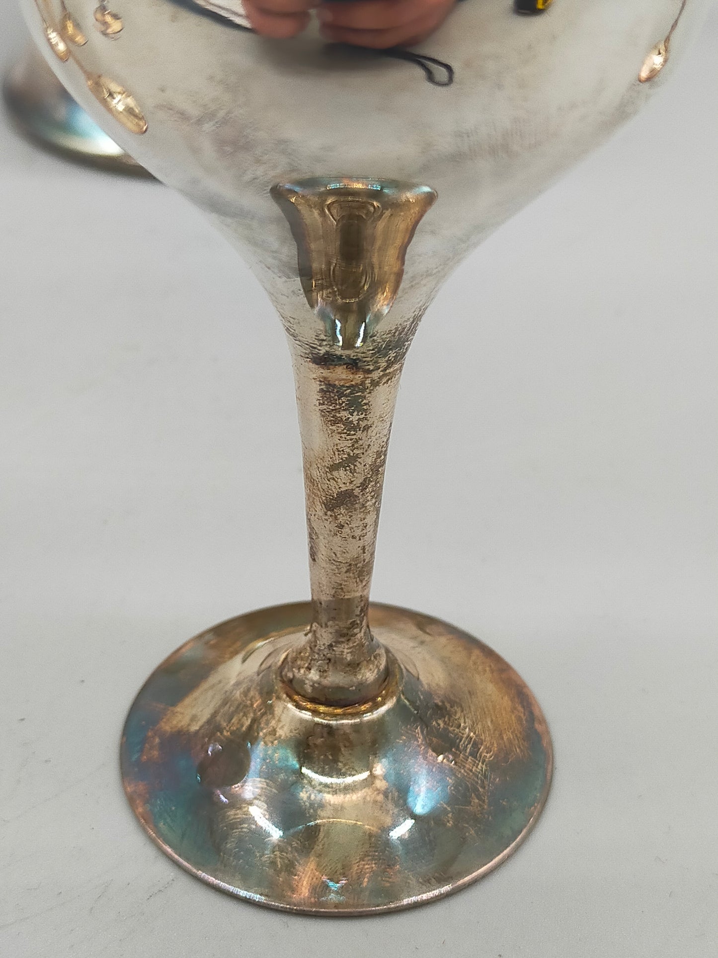 Edles Versilbertes Set: Großer Krug & 6 Kelche – Vintage Charme