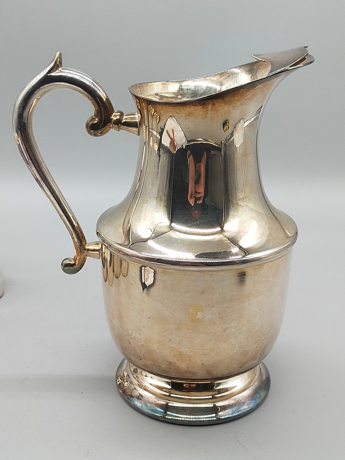 Edles Versilbertes Set: Großer Krug & 6 Kelche – Vintage Charme