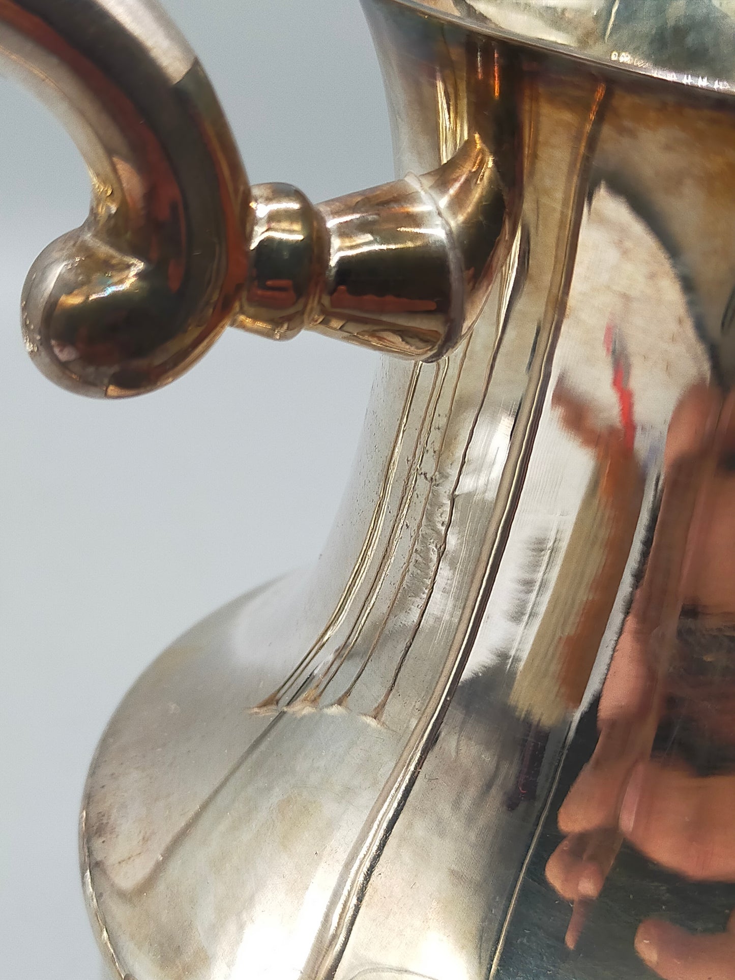 Edles Versilbertes Set: Großer Krug & 6 Kelche – Vintage Charme