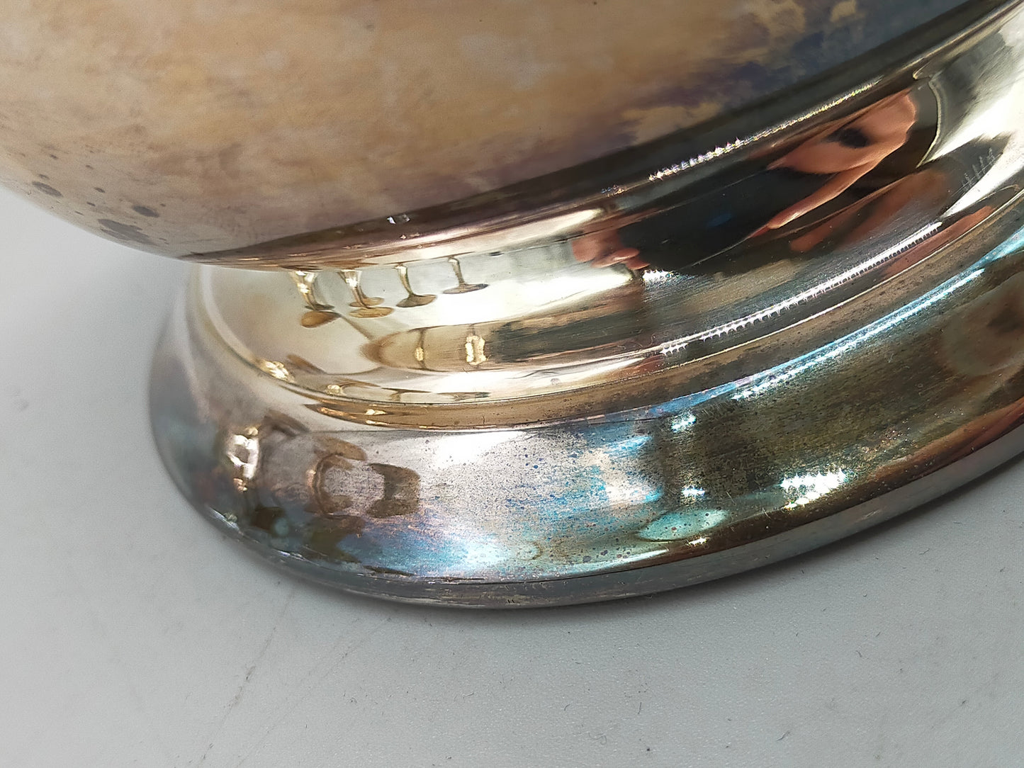 Edles Versilbertes Set: Großer Krug & 6 Kelche – Vintage Charme