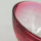 Elegante Murano Glas Schale – Kunstvolle Glasarbeit in Rosa und Weiß