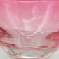 Elegante Murano Glas Schale – Kunstvolle Glasarbeit in Rosa und Weiß