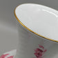 Prachtvolle Bareuther Waldsassen Vase – Florales Dekor in Rosa & Goldrand