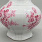 Prachtvolle Bareuther Waldsassen Vase – Florales Dekor in Rosa & Goldrand