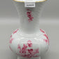 Prachtvolle Bareuther Waldsassen Vase – Florales Dekor in Rosa & Goldrand