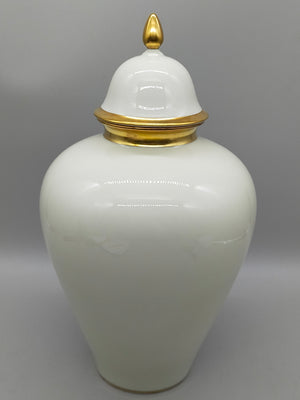 Edle Royal KM Deckelvase Porzellan – Klassisches Design mit Goldrand