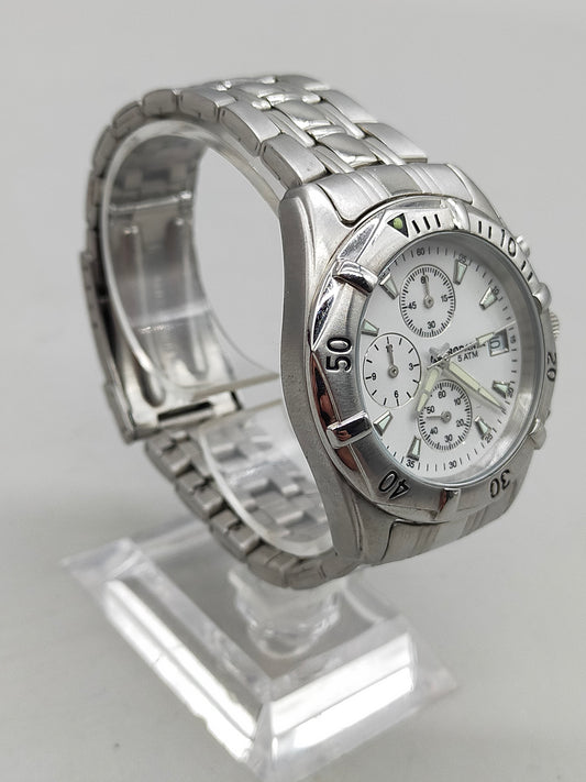 Sportliche Rodania Herren Uhr – Chronograph mit Edelstahlarmband