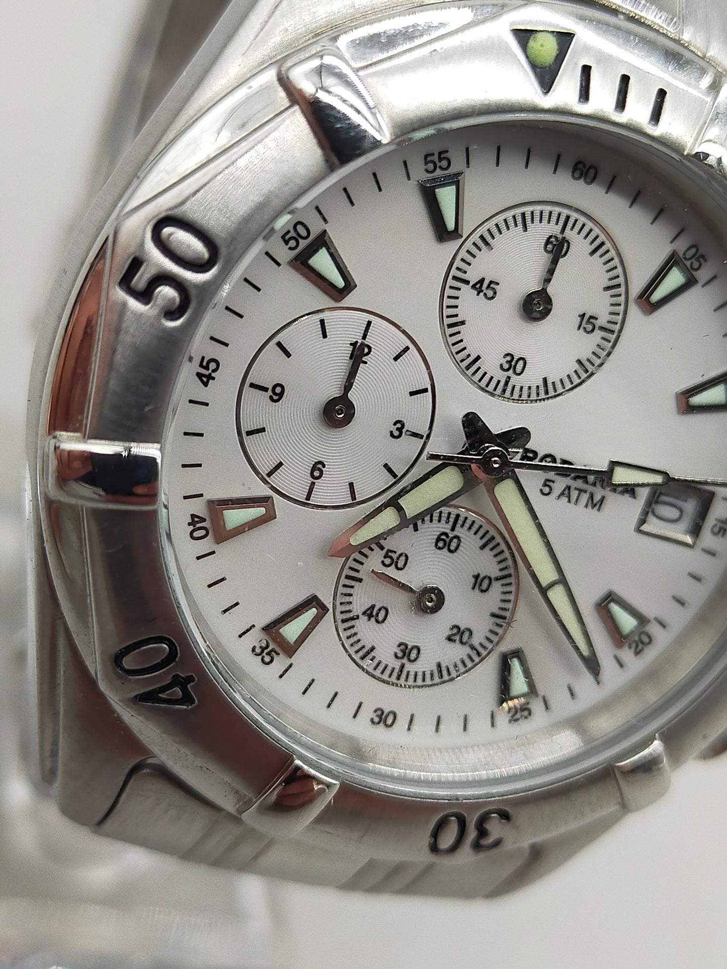 Sportliche Rodania Herren Uhr – Chronograph mit Edelstahlarmband
