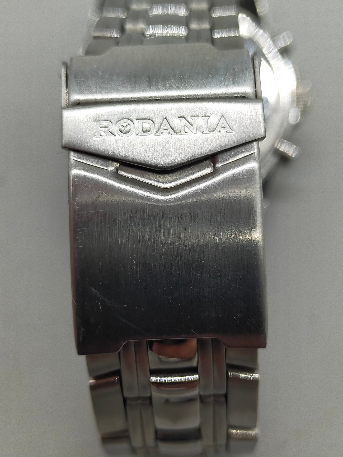 Sportliche Rodania Herren Uhr – Chronograph mit Edelstahlarmband