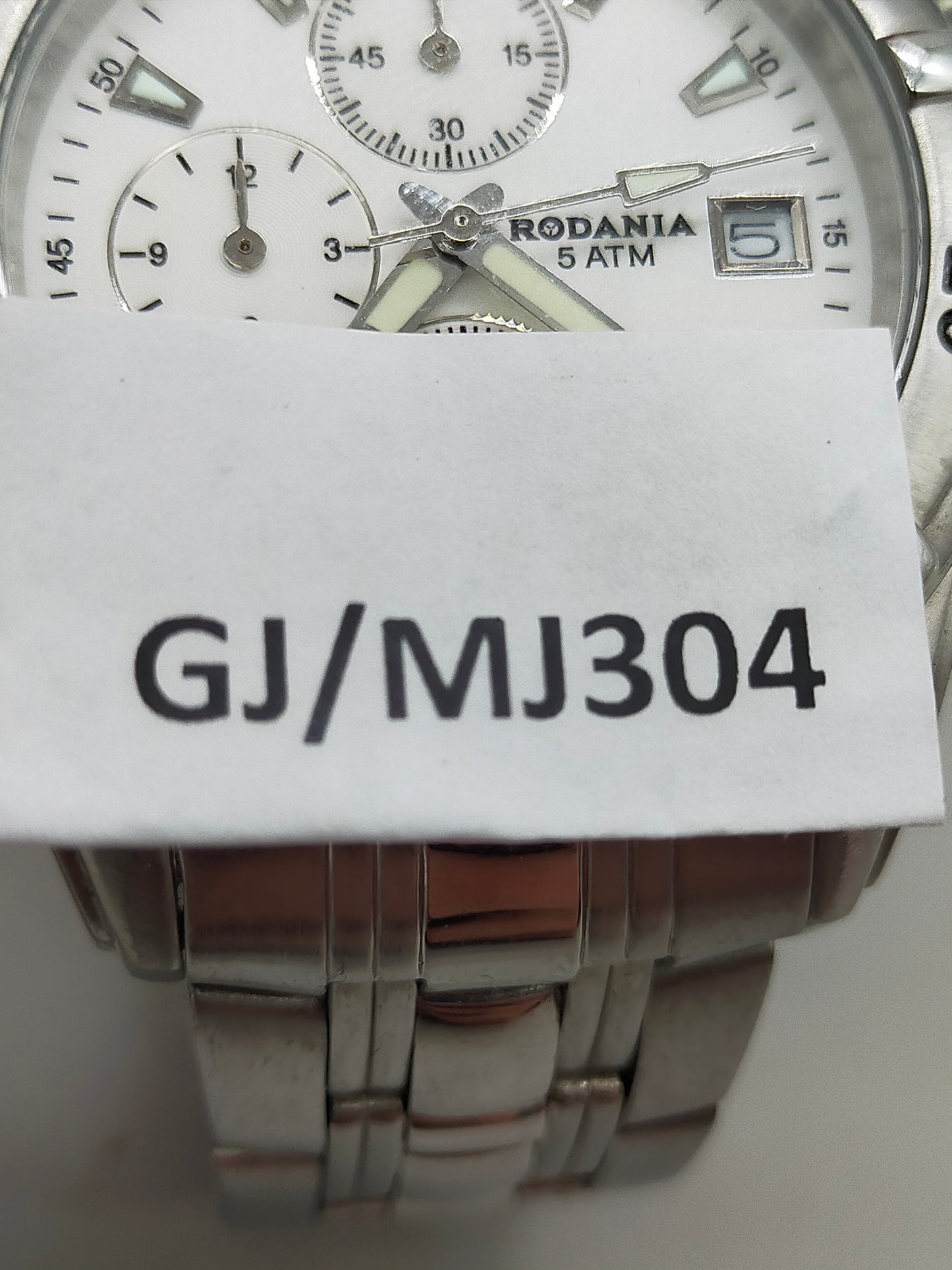 Sportliche Rodania Herren Uhr – Chronograph mit Edelstahlarmband