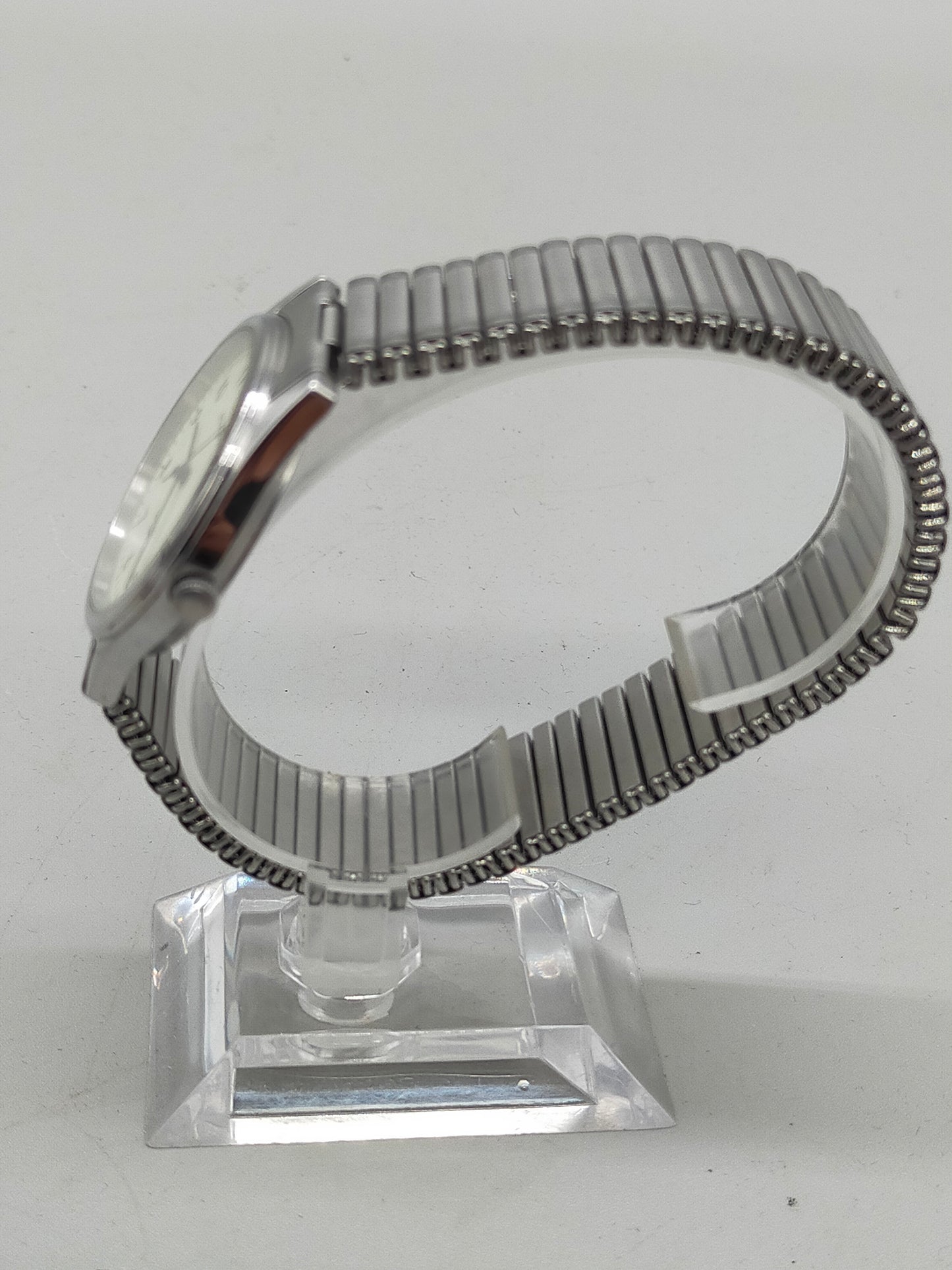 Klassische Adora Herren Uhr – Silberfarben mit Flexarmband