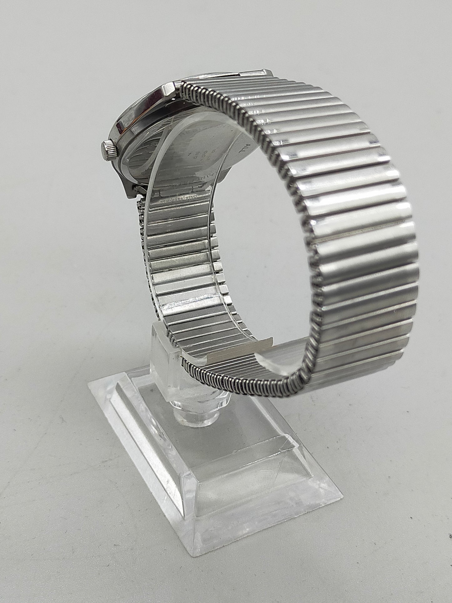 Klassische Adora Herren Uhr – Silberfarben mit Flexarmband