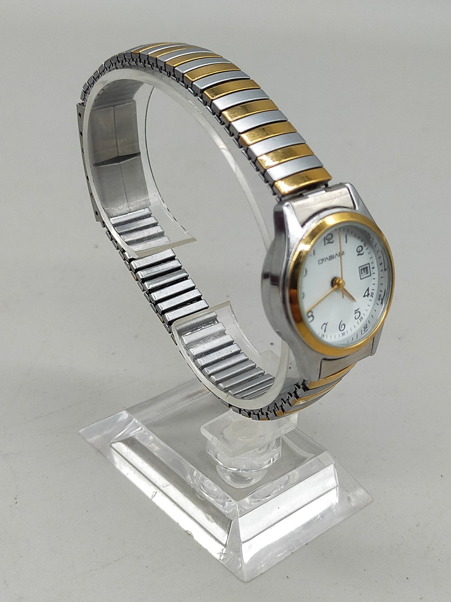 Elegante Fabiani Damen Uhr – Bicolor Design mit Datumsanzeige