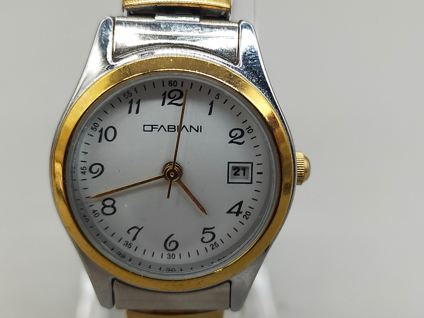 Elegante Fabiani Damen Uhr – Bicolor Design mit Datumsanzeige