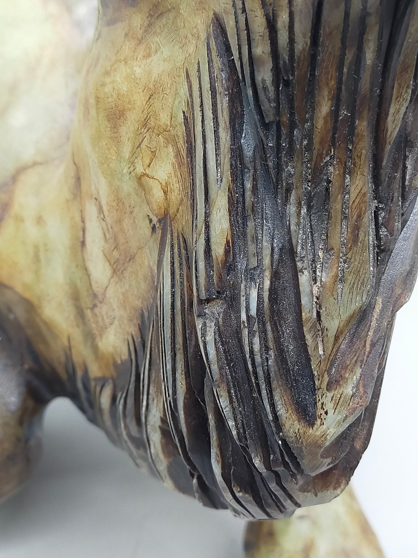 Antike Kamel Skulptur aus Jadestein – Handgearbeitete Tierfigur
