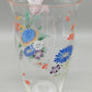 Handbemaltes Glas-Set mit Blumenmuster – 2-teilig, Vintage Stil