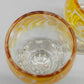 Edles Likörset aus Bernstein Glas – Antikes Design mit Blumenschliff