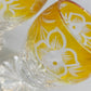 Edles Likörset aus Bernstein Glas – Antikes Design mit Blumenschliff