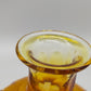 Edles Likörset aus Bernstein Glas – Antikes Design mit Blumenschliff