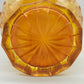 Edles Likörset aus Bernstein Glas – Antikes Design mit Blumenschliff