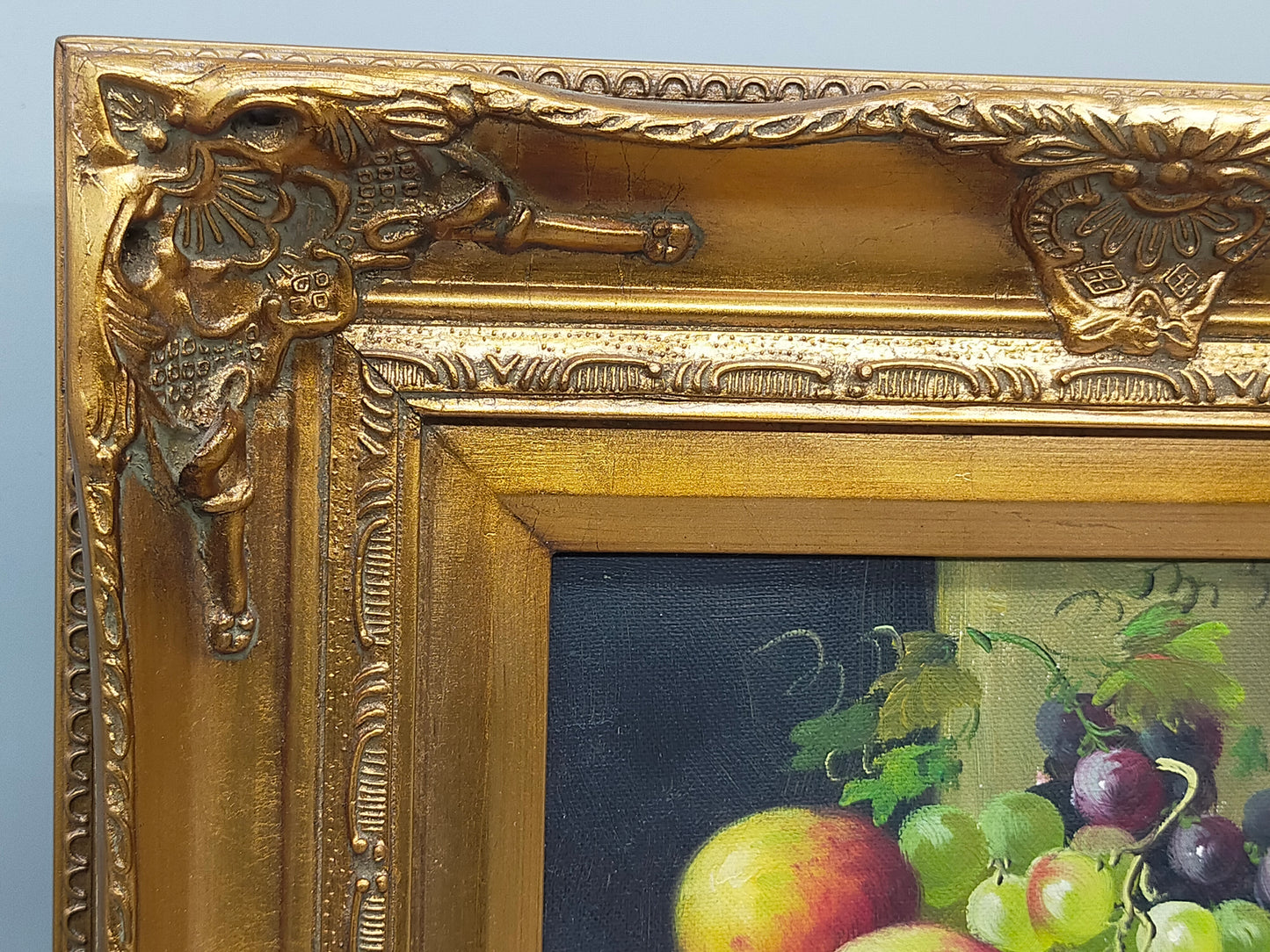 Klassisches Stillleben Ölgemälde – Signiert