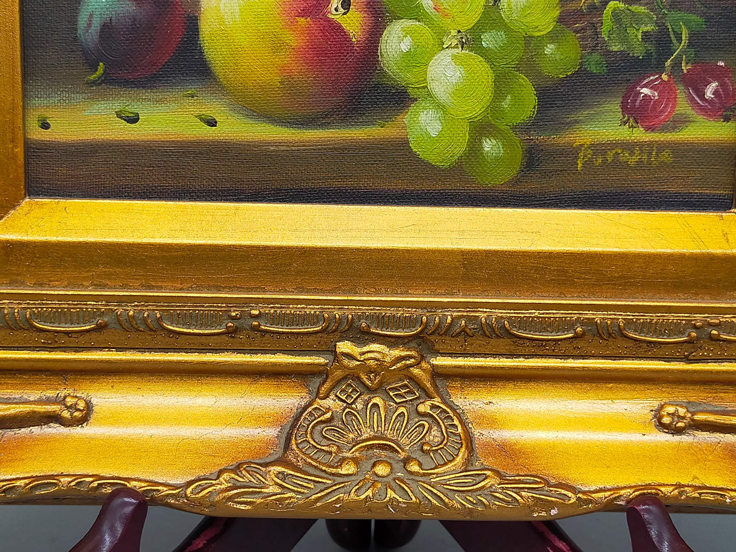 Klassisches Stillleben Ölgemälde – Signiert