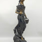 Antike Bronze-Optik Skulptur – Junge Frau mit Körben, Dekofigur