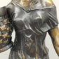 Antike Bronze-Optik Skulptur – Junge Frau mit Körben, Dekofigur