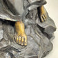 Antike Bronze-Optik Skulptur – Junge Frau mit Körben, Dekofigur