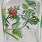 Vintage Glas Karaffe mit Himbeermotiv – Stilvolle Dekoration