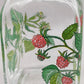 Vintage Glas Karaffe mit Himbeermotiv – Stilvolle Dekoration