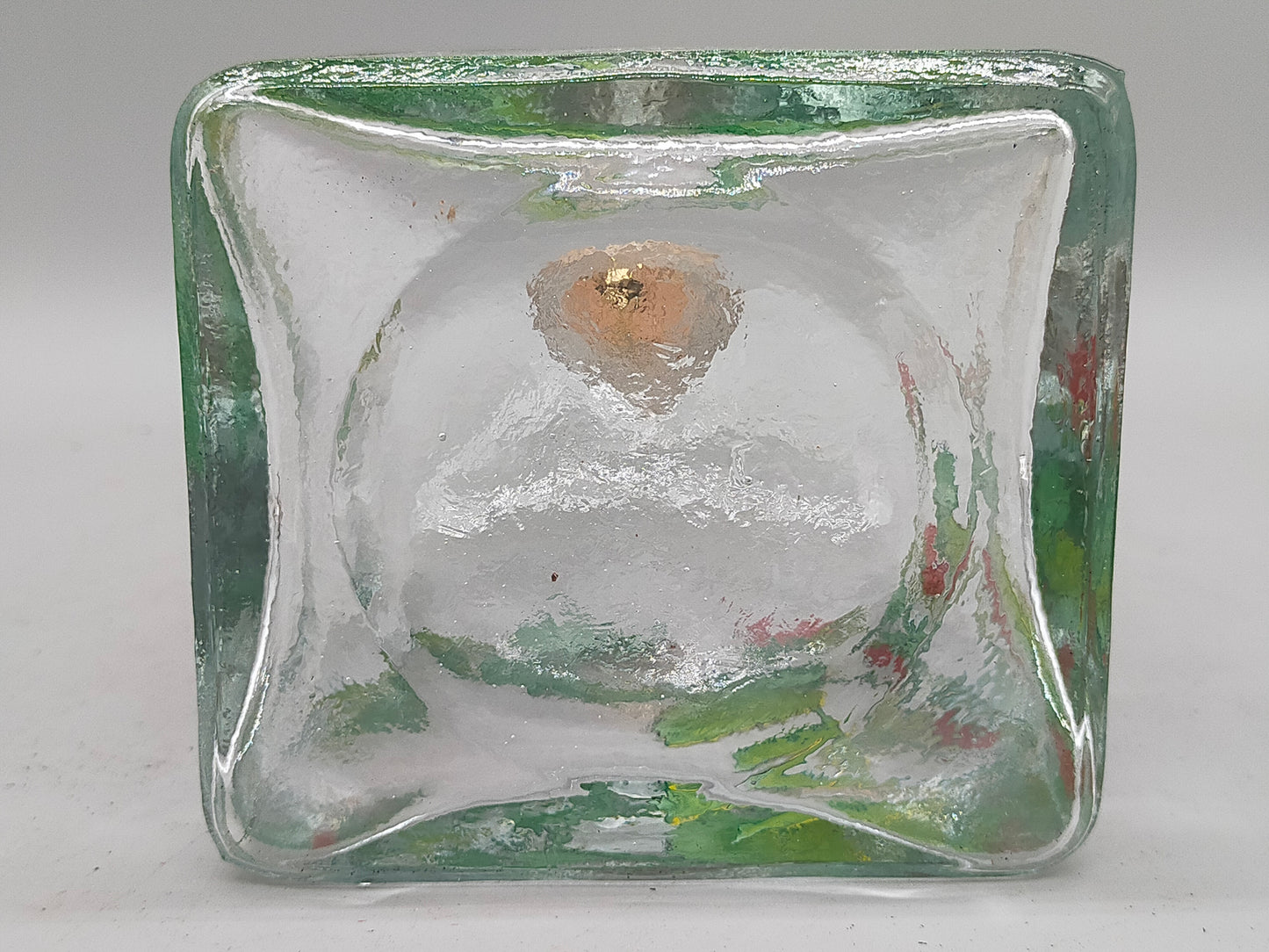 Vintage Glas Karaffe mit Himbeermotiv – Stilvolle Dekoration