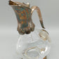 Elegante Vintage Ente Karaffe – Versilbertes Glas