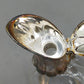 Elegante Vintage Ente Karaffe – Versilbertes Glas