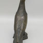 Antike Bronze Taube Figur – Tierskulptur auf Felssockel
