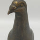 Antike Bronze Taube Figur – Tierskulptur auf Felssockel