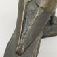 Antike Bronze Taube Figur – Tierskulptur auf Felssockel