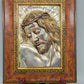 Edles Jesus Relief aus 925 Silber – Kunstvolles Wandbild im Holzrahmen