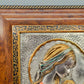Exklusives 925er Silberrelief Madonna mit Kind – Edler Holzrahmen