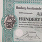 Historische HAPAG Aktie 100 Reichsmark Hamburg-Amerika Linie 1936