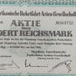 Historische HAPAG Aktie 100 Reichsmark Hamburg-Amerika Linie 1936