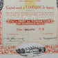 Historische Aktie CONACO 1929 Compagnie des Cafés du Congo Belge